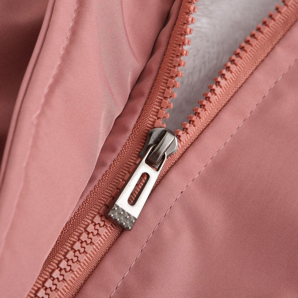 Rachel Velvet Cotton Hooded Detachable Fur Collar Long Sleeve Coat - Vestir en Moda