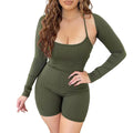 Radelis Women Clothing Fabric Shawl Backless Rompers - Vestir en Moda