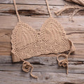 Raegan Personalized Hollow Out Cutout Beach Knitted Shell Swimwear - Vestir en Moda