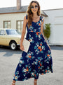 Raina Floral Tie-Shoulder Sleeveless Dresses - Vestir en Moda