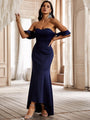 Renata Women Tube Top Ruffled Maxi Dresses - Vestir en Moda