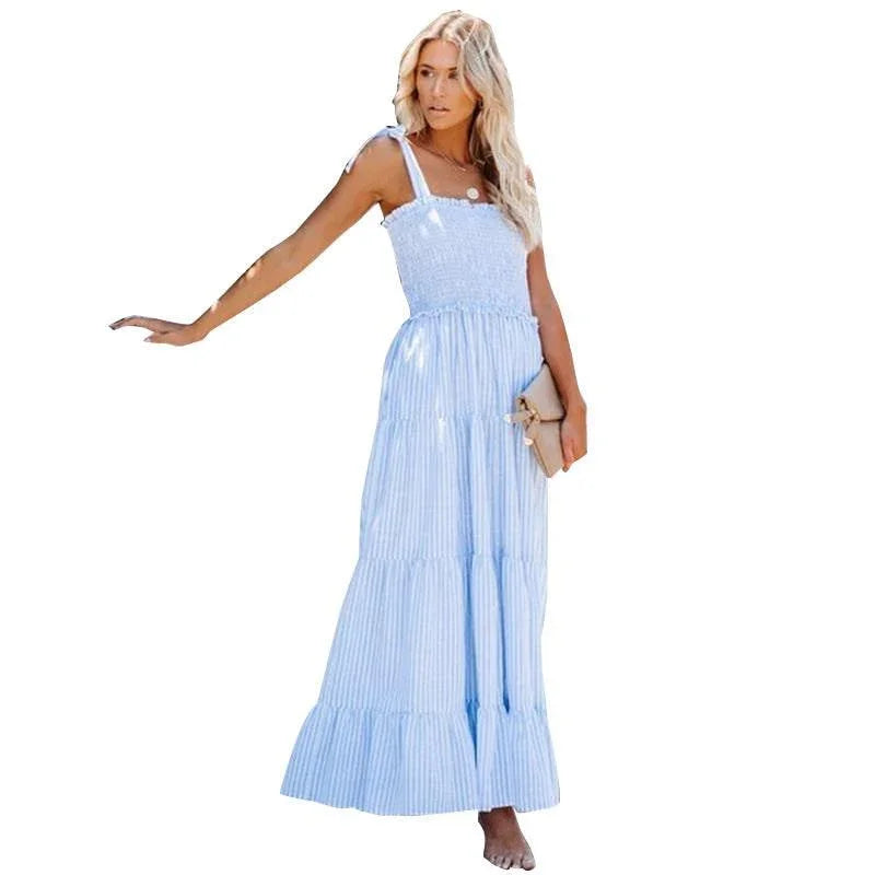 Reyna Strap Maxi Dresses - Vestir en Moda