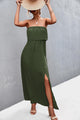 Reyna Strapless Split Maxi Dresses - Vestir en Moda