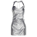 Reyna Women Clothing Collar Sexy Slit Dresses - Vestir en Moda