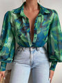 Rits Casual V Neck Ladies Vintage Blouse - Vestir en Moda