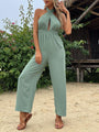 Romina Women Solid Color Cutout Halter Jumpsuits - Vestir en Moda