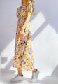 Rosanna Autumn New Fashion Small Floral Tie-Neck Waist Dresses - Vestir en Moda