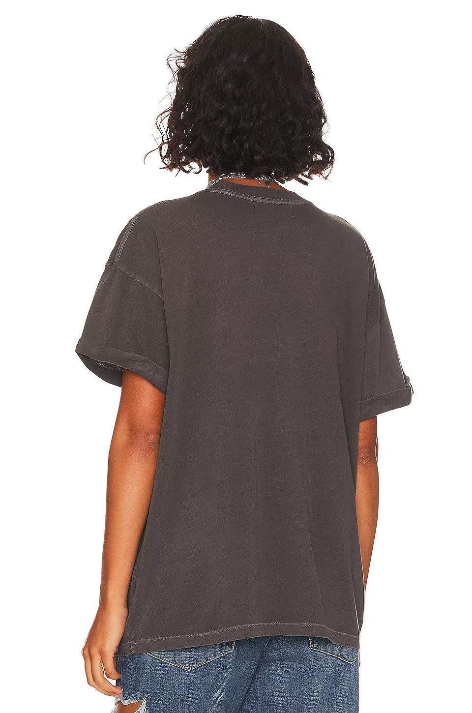 Rosaura Round Neck Loose Print Women Tees - Vestir en Moda