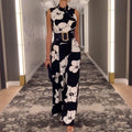 Rossi Women Clothing Summer Sleeveless Elegant Slim Jumpsuits - Vestir en Moda