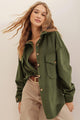 Ruth Loose Corduroy Pocket Long Sleeve Irregular Jacket - Vestir en Moda