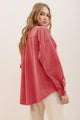Ruth Loose Corduroy Pocket Long Sleeve Irregular Jacket - Vestir en Moda