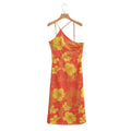 Sahara Summer Oblique Shoulder Strap Printed Dresses - Vestir en Moda