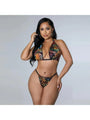 Saige Sexy Trouser Three Pieces Multi Color Bikini Sets - Vestir en Moda