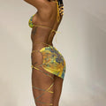 Samantha Multicolor Sexy Style Bikini Three Piece Set - Vestir en Moda