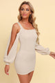 Samara Square Neck Split Sleeve Mini Dresses - Vestir en Moda