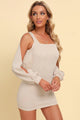 Samara Square Neck Split Sleeve Mini Dresses - Vestir en Moda