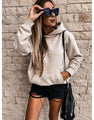 Sandra Long Sleeves Solid Color Pullover Hooded Women Clothing - Vestir en Moda