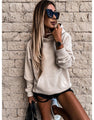 Sandra Long Sleeves Solid Color Pullover Hooded Women Clothing - Vestir en Moda