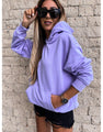 Sandra Long Sleeves Solid Color Pullover Hooded Women Clothing - Vestir en Moda