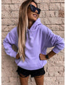 Sandra Long Sleeves Solid Color Pullover Hooded Women Clothing - Vestir en Moda