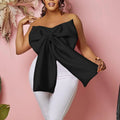 Santa Sexy Strapless Bow Fashion Blouse - Vestir en Moda