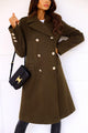 Sara Double Row Button Medium Long Woolen Coat - Vestir en Moda