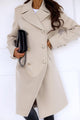 Sara Double Row Button Medium Long Woolen Coat - Vestir en Moda