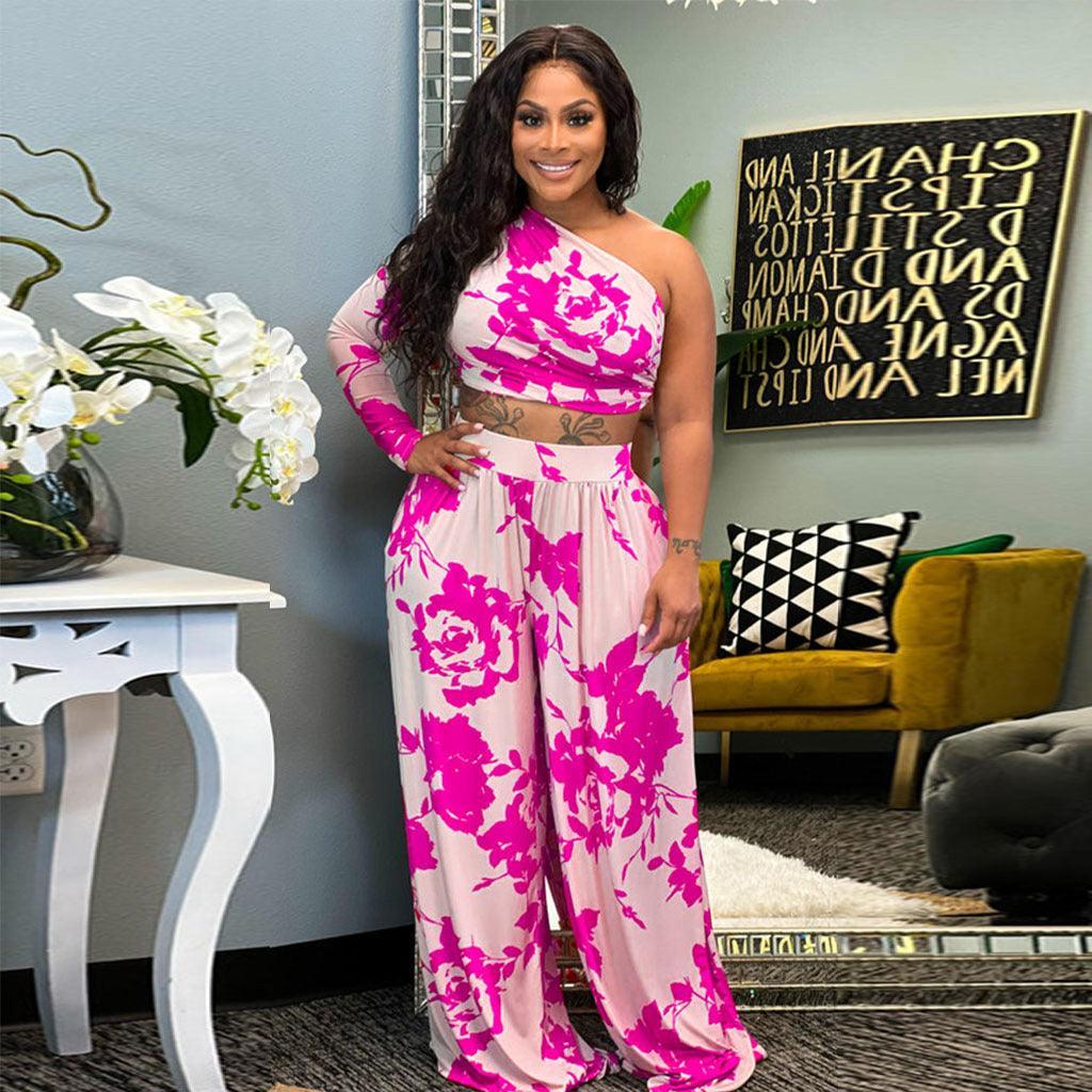 Sara Printing Personalized Two Piece Set - Vestir en Moda