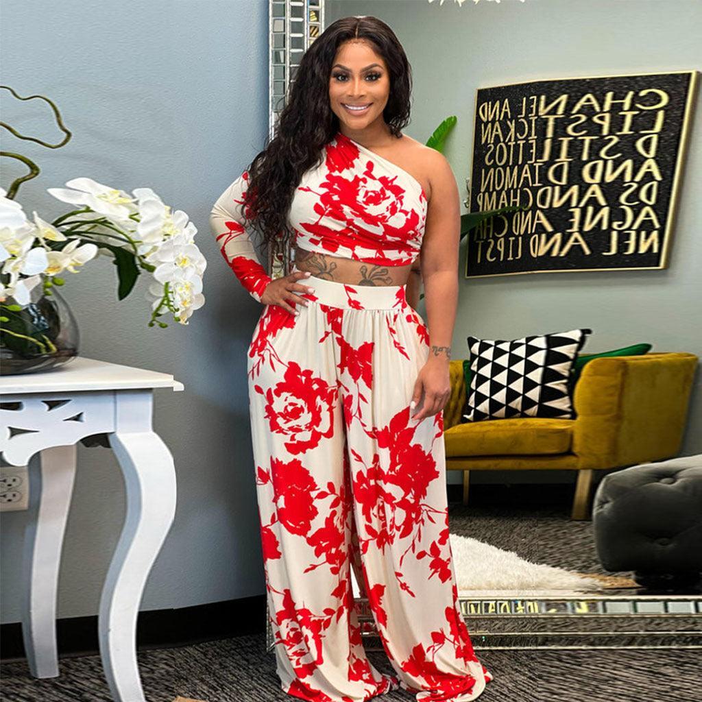 Sara Printing Personalized Two Piece Set - Vestir en Moda