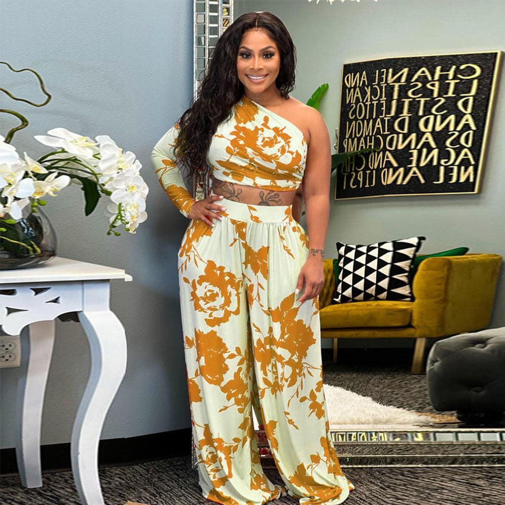 Sara Printing Personalized Two Piece Set - Vestir en Moda