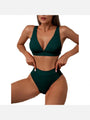 Sara V Neck Bikini High Waist Swimsuit - Vestir en Moda