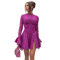 Sarai Women Sexy Slim Micro Transparent Party Lace Backless Dresses - Vestir en Moda