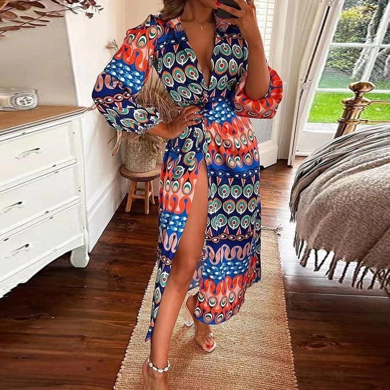 Sariver Women Clothing Autumn Sexy Lace Elegant Long Sleeve Dresses - Vestir en Moda