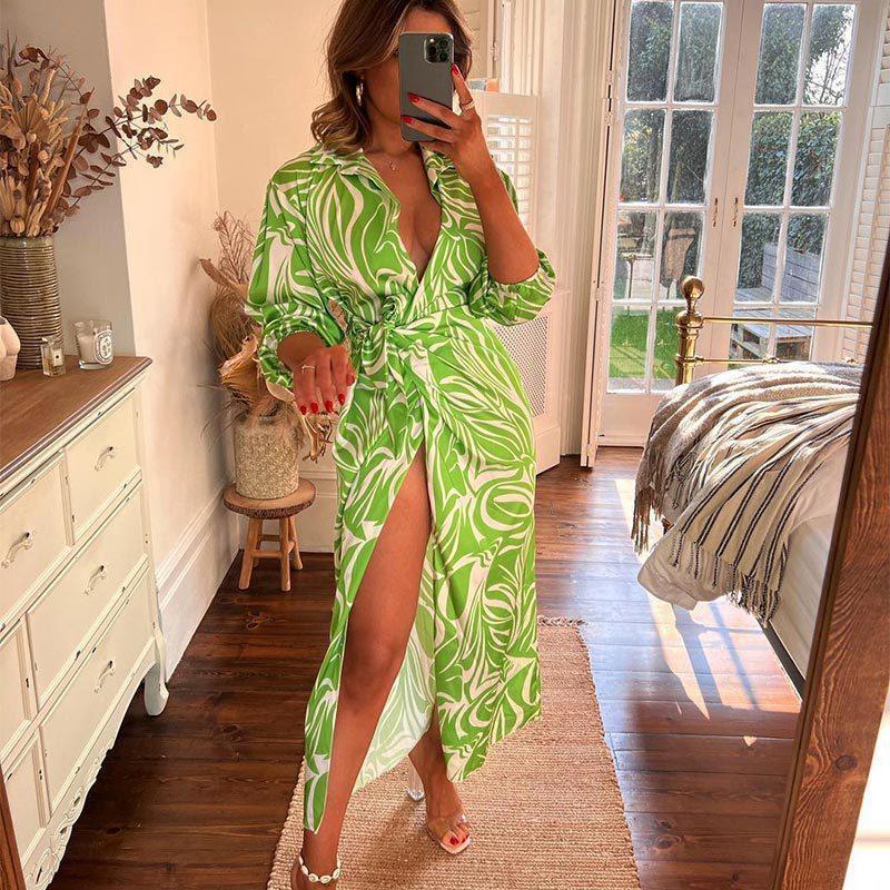 Sariver Women Clothing Autumn Sexy Lace Elegant Long Sleeve Dresses - Vestir en Moda
