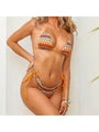 Seige Halter Colorful 3 Piece Bikini Sets - Vestir en Moda