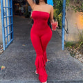 Selenis Women Sexy Casual Jumpsuits Red Fashion New - Vestir en Moda