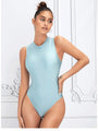 Serenity Pure Color Tight One-Piece Swimwear - Vestir en Moda