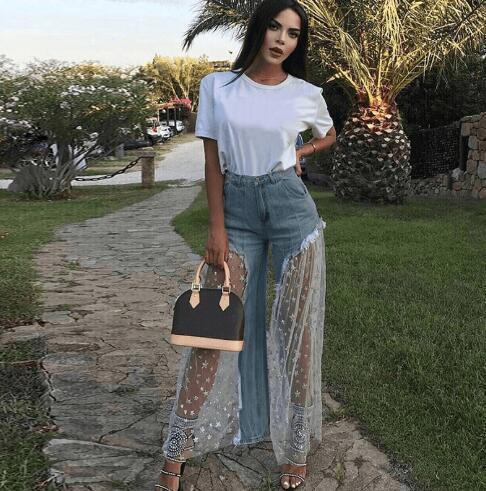 Shelby Sexy Modern Wide Leg Denim Trending Jeans - Vestir en Moda