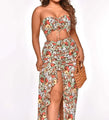Sheryl Sexy Printed Strapless Sleeveless Two Pieces - Vestir en Moda