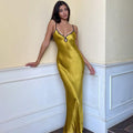 Sintia Women Clothing Spring Solid Color Sexy Strap Dresses - Vestir en Moda
