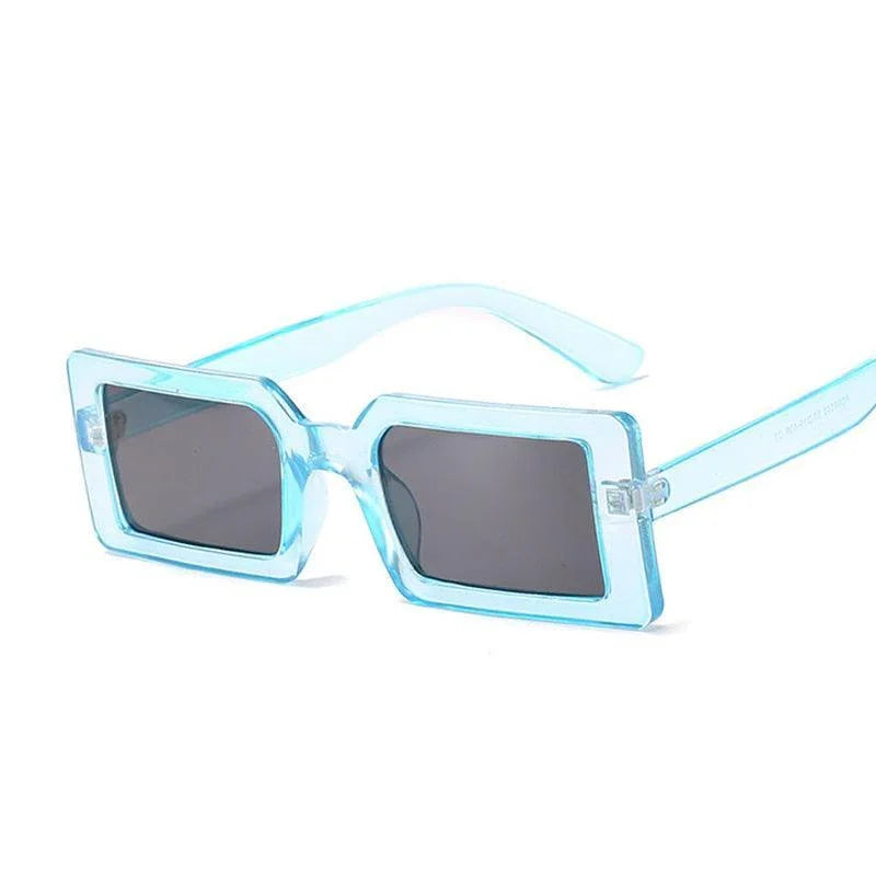 Small Rectangular Retro Brand Design SunGlasses Square Vintage Lenses - Vestir en Moda