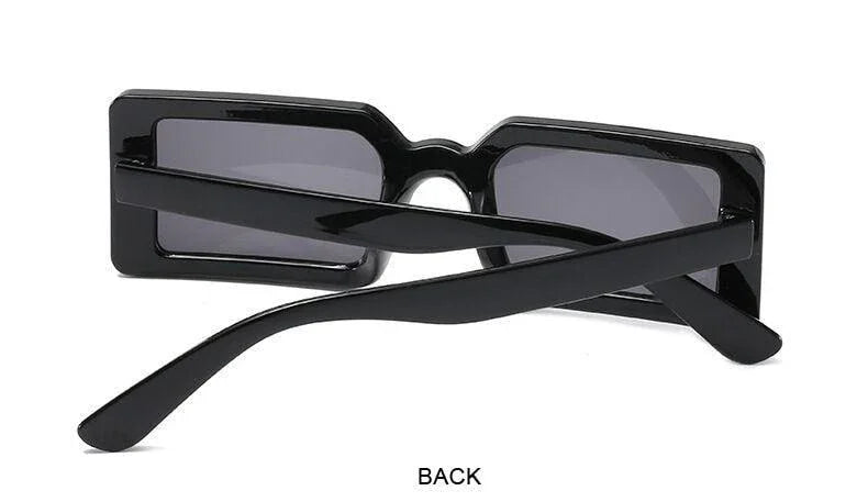 Small Rectangular Retro Brand Design SunGlasses Square Vintage Lenses - Vestir en Moda