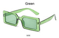 Small Rectangular Retro Brand Design SunGlasses Square Vintage Lenses - Vestir en Moda