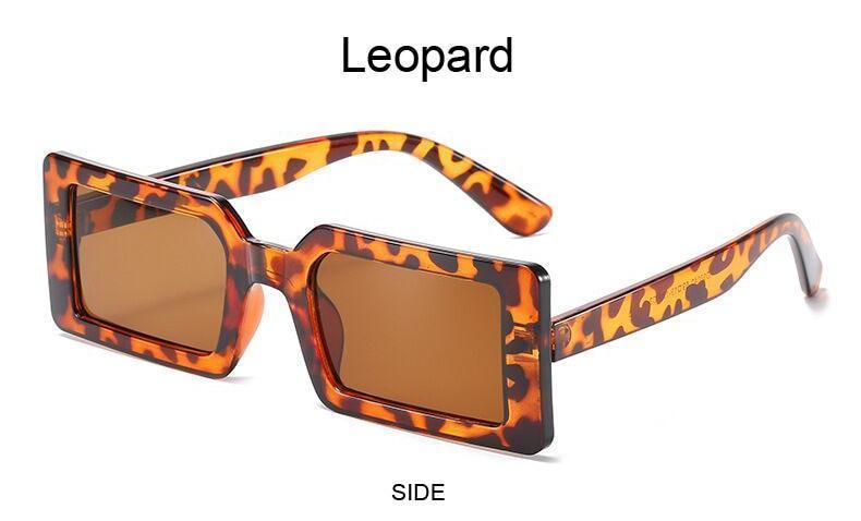 Small Rectangular Retro Brand Design SunGlasses Square Vintage Lenses - Vestir en Moda