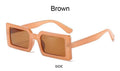 Small Rectangular Retro Brand Design SunGlasses Square Vintage Lenses - Vestir en Moda