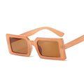 Small Rectangular Retro Brand Design SunGlasses Square Vintage Lenses - Vestir en Moda