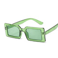 Small Rectangular Retro Brand Design SunGlasses Square Vintage Lenses - Vestir en Moda
