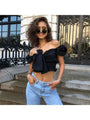 Sofia Off Shoulder Puff Sleeve Blouse - Vestir en Moda