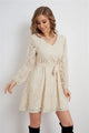 Sonia Lace Elegant Long Sleeve A Line Dresses - Vestir en Moda