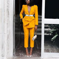 Sophia New Solid Color Suit Two piece set Women Clothing - Vestir en Moda